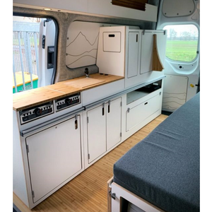 Cabinet en aluminium adapté aux besoins du client par meubles légers en aluminium de petit déplacement Van