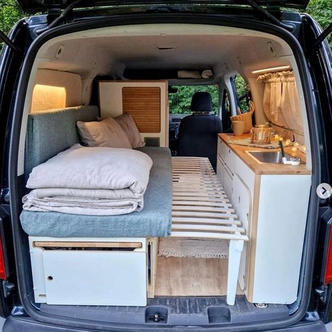 Meubles de camping-car en aluminium léger et durable, couleur personnalisée, van sprinter van rv, canapé-lit 