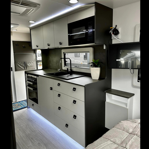 Accessoires de meubles légers en aluminium haut de gamme pour camping-car, armoires de cuisine