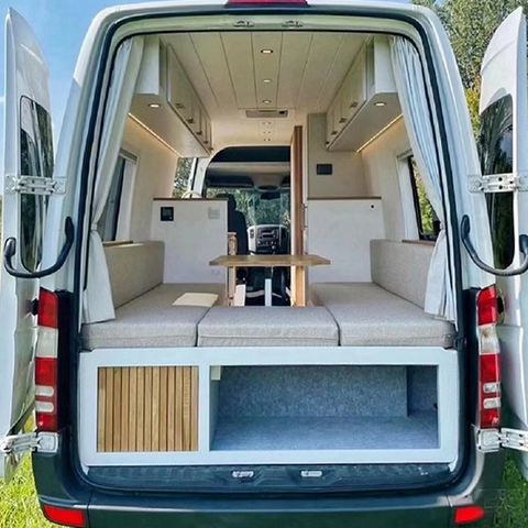 Armoire de canapé en aluminium légère et étanche, moderne, lit personnalisé pour camping-car, caravane, camping-car
