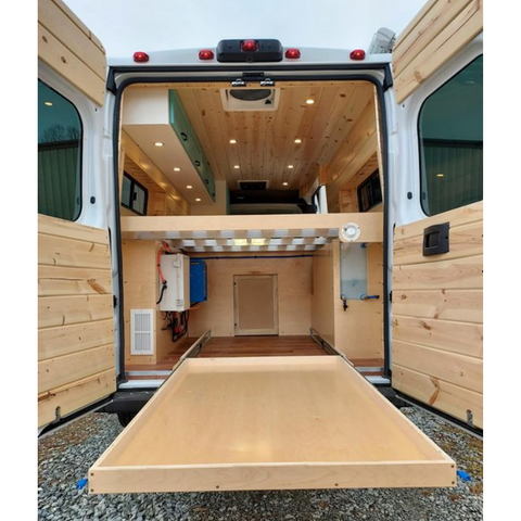 Van Transformation professionnelle camping-car en aluminium, meubles de camping-car, lit Standard