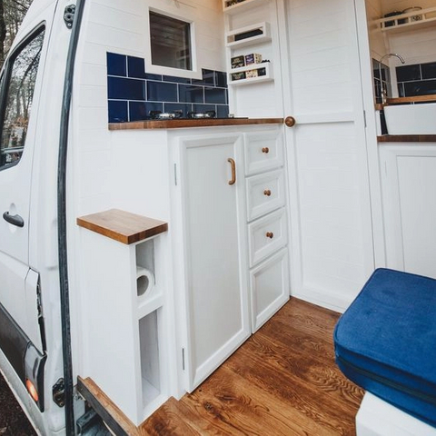 Armoire de cuisine légère et populaire pour camping-car, mobilier de camping-car en aluminium étanche avec évier