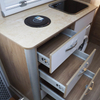 Nouveau Armoire de cuisine légère et étanche de style moderne, armoire en aluminium pour camping-car, remorque, camping-car