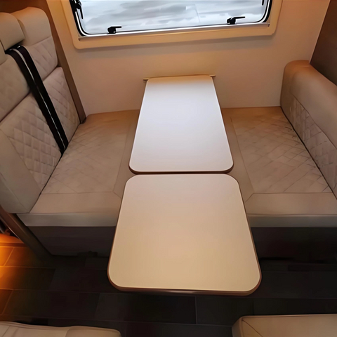 Table de camping-car en aluminium haut de gamme, extensible, solide et sans déformation