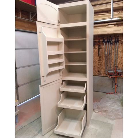 Tiroir d'étagère multicouche en aluminium léger pour armoire haute RV