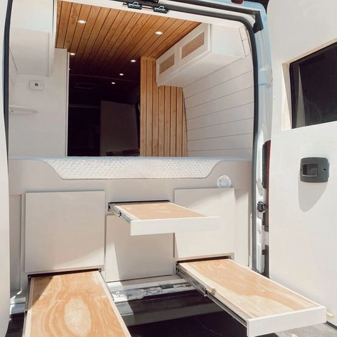 Meubles de voyage multifonctions en aluminium léger, camping-car sprinter van rv, lit personnalisé