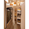 Armoire sous le lit avec grand espace de rangement, meubles de camping-car légers en aluminium