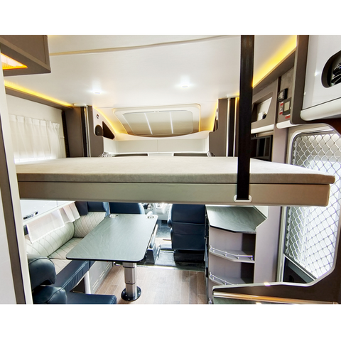 Lit élévateur électrique en aluminium pour camping-car, vente d'usine, meubles de caravane, personnalisation