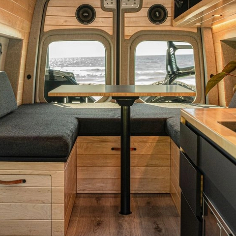 Canapé-lit multifonctionnel personnalisé pour camping-car, rangement en aluminium, sprinter van camping-car, lit personnalisé 