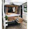 Lit de camping-car en aluminium de conversion Van RV avec lit queen de camping-car à tiroir.