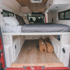 Lit personnalisé haut de gamme en aluminium pour camping-car, avec armoires, accessoires de camping-car légers, en vrac